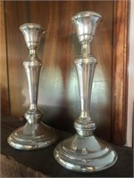 2 Wallace Sterling Candle Stick Holders