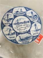 collectors plate - Boston Light - first lighthouse