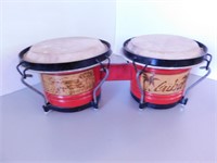 Tambourin double (bongo) de bois de Cuba