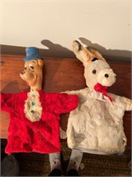 2 vintage puppets