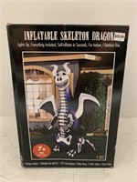 Inflatable 7 Ft Skeleton Dragon