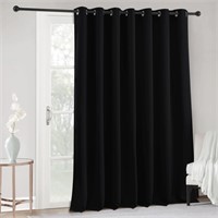 RYB HOME Black Curtains for Bedroom - Blackout Pri