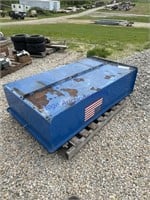 3 X 5 METAL BARGE BOX W/ REMOVABLE TAILGATE,