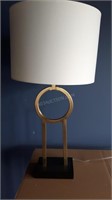 Lot of 2 Renwill Brass Table Lamps w/Shades $400