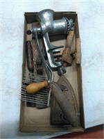 Iron, meat grinder and miscellaneous