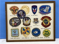 Framed (no glass) Crests - Military Themed