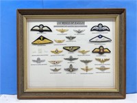 Framed Badges & Pins - Operators of Boeing