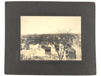 Early Photograph Flooded Town, Unknown Location