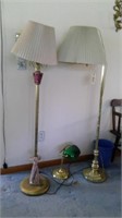 (2) FLOOR LAMPS (1) DESK LAMP