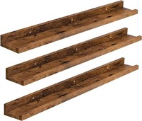 Rustic Floating Wall Shelves