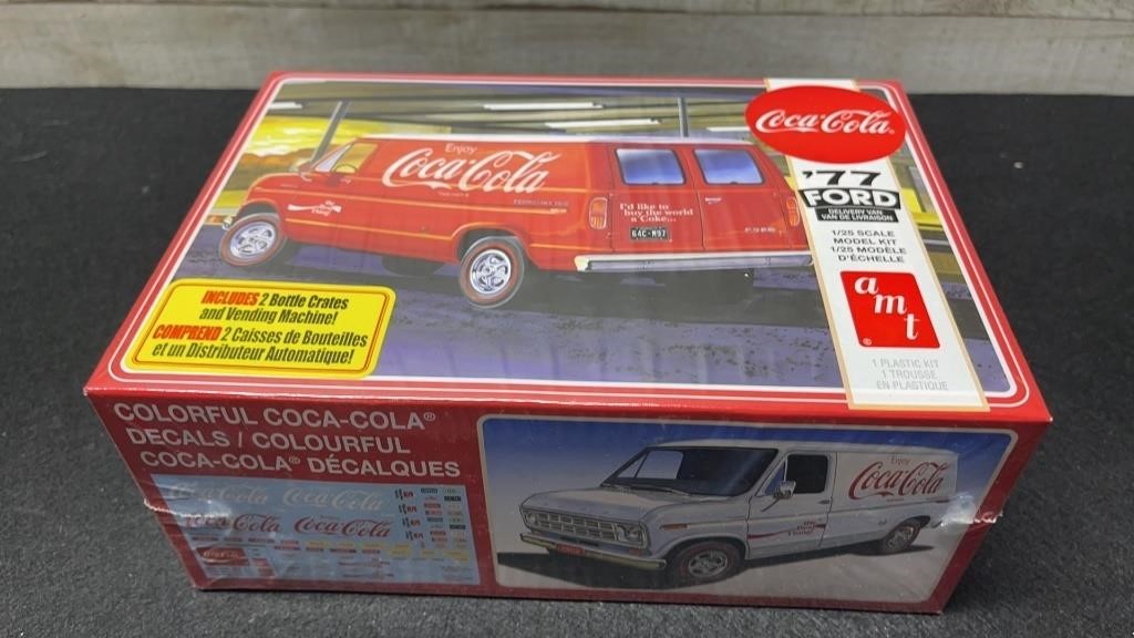 New Sealed 1977 Ford Coca Cola Van Model Kit