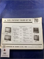 Vintage Sams Photofact Folder No 790 Console TVs