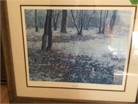 Woods  w Quail Picture Kay Willams 29x25.5
