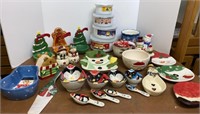 Snowman & Holiday Serving Pieces