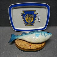 Frankie the Animated Fish & PA Game Tray