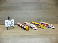 (4) 1/87 Semi Trucks