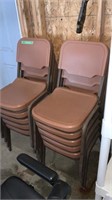 Plastic Stacking Chairs (10)