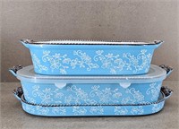 3pc Temp-tations Floral Lace Casserole Set