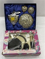 Vintage perfume bottle & jewelry set
