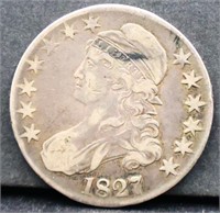 1827 bust half dollar
