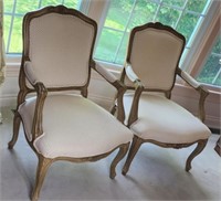 Pair Upholstered  Armchairs