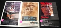 Three 1970s- 80s one sheet movie posters