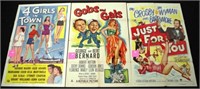 Three 1950s one sheet USA movie posters