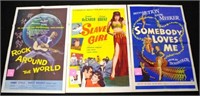Three 1940s-50s USA one sheet film posters