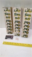 John Deere Miniature Die-Cast Sets (3)