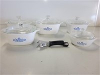 5pc Corningware Blue Cornflower Bakeware