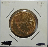 1912-S $10 gold Indian