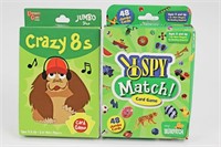 Crazy 8s / I Spy Match Jumbo Size Card Game Packs
