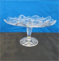 Antique Eapg. Heavy Etched Cake Stand