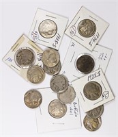 GROUP LOT OF BUFFALO NICKELS