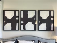 3PC FRAMED WALL ART