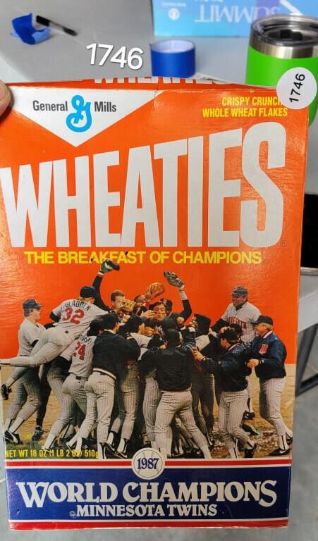 1987 Wheaties Cereal Box Unopened
