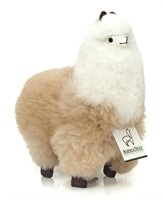 Real Alpaca Natural Fur Toy – Soft and Cuddly Hand