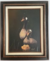 Canada Goose Painting Signed P Bagnall