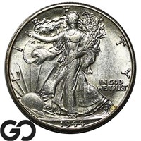 1944-D Walking Liberty Half Dollar, BU++