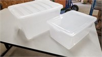 Pair Of Clear Storage Containers