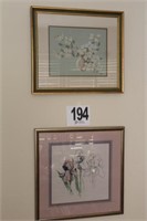 Two Framed Embroideries