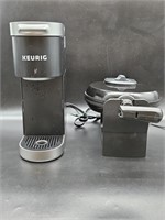 2- Keurig Coffee Maker & Bella Waffle Iron. Both