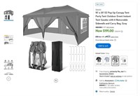 E6447  Gray 10x20 Tent with 6 Walls