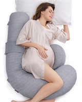 Momcozy Pregnancy Pillow, Original F Shaped