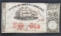 1864 North Carolina 50-Cent Fractional Note