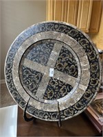Large Safari Decorative Plate & Holder