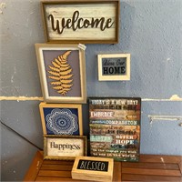 Decor Lot- Welcome, Home, Blessed, Happiness