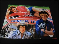 Dukes of Hazzard Cast signed 11x14 JSA COA