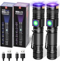 *NEW* Pack of 2 UV Flashlight 365nm & 395nm