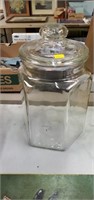 Large glass cookie jar